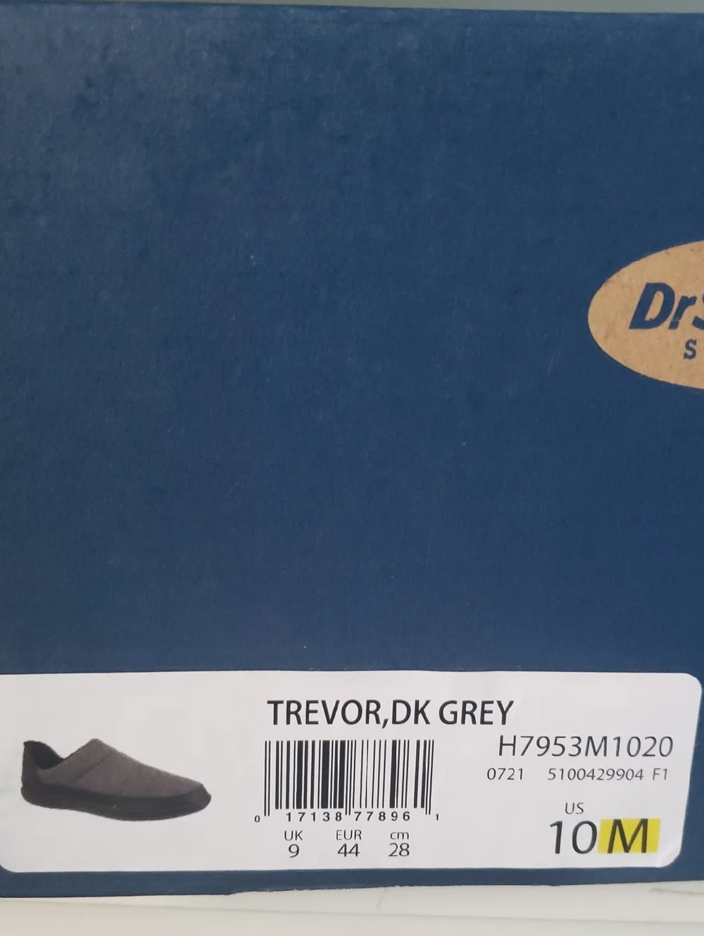 Dr. Scholl's Trevor Gray Felt Slip-On Shoes with Black Trim Size 10